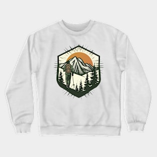 Hiking Lover Gift Design Crewneck Sweatshirt